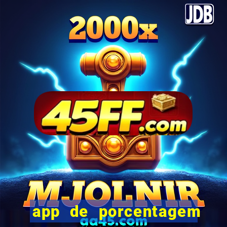 app de porcentagem de jogos slots